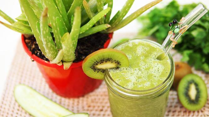 smoothie de aloe vera